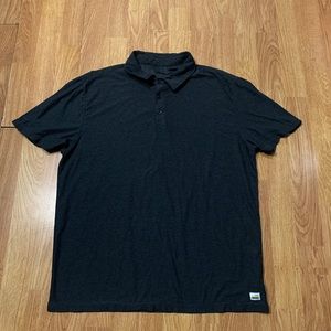 Vuori Strato Tech Polo Shirt Mens Size Large Gray Soft Golf Tennis Pullover